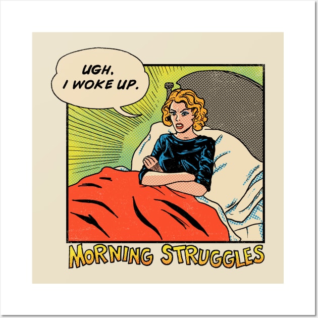 Morning Struggles Wall Art by Hillary White Rabbit